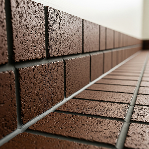 Acid-proof tile and brick lining using furan mortar for industrial flooring